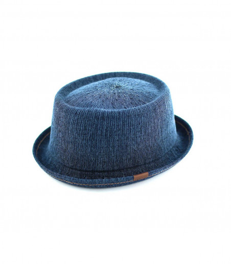 Kangol Cappello pork pie denim